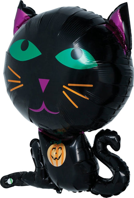 Halloween Helium Ballon Kat Leeg 60cm van Fiestas Guirca koop je bij Partywinkel