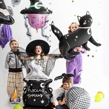 Halloween Helium Ballon Ketel Leeg 1,9m van Partydeco koop je bij Partywinkel