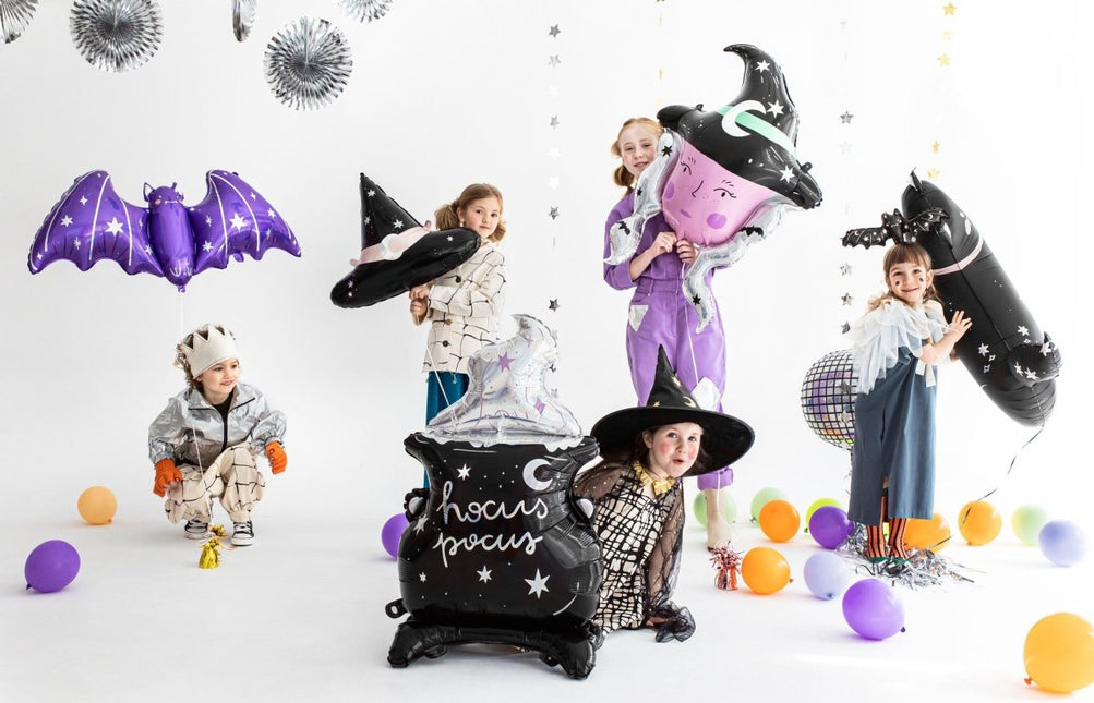 Halloween Helium Ballon Vleermuis Leeg 40cm van Partydeco koop je bij Partywinkel