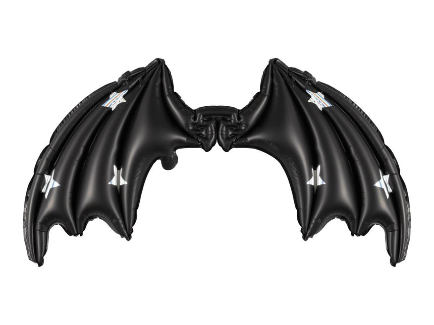 Halloween Helium Ballon Zwart Vleermuis Leeg 85cm - Partywinkel - 5904555043343