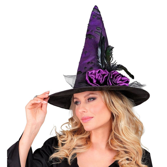 Halloween Hoed Paars Heks van Widmann koop je bij Partywinkel
