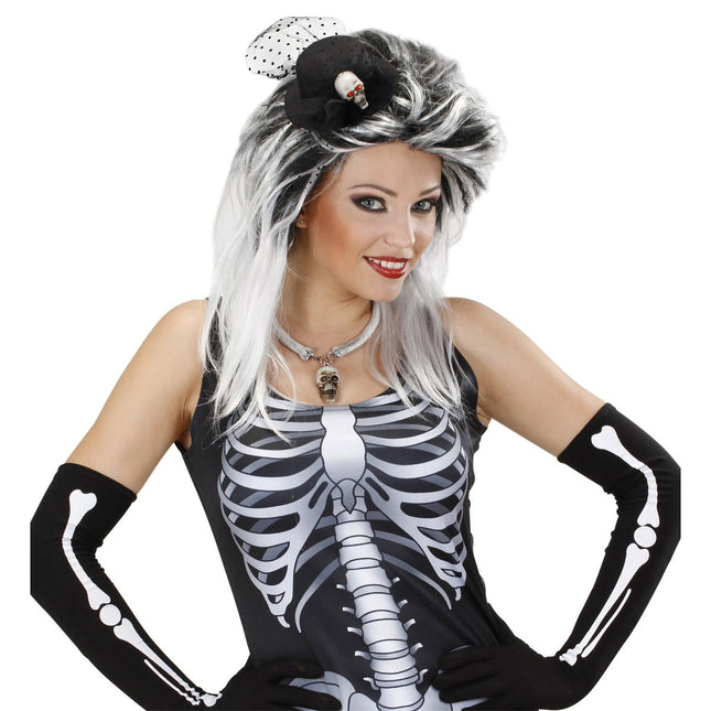 Halloween Hoed Schedel Mini van Widmann koop je bij Partywinkel