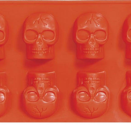 Halloween Ijsblokjesvorm Doodshoofden 21cm - Partywinkel - 8434077190425