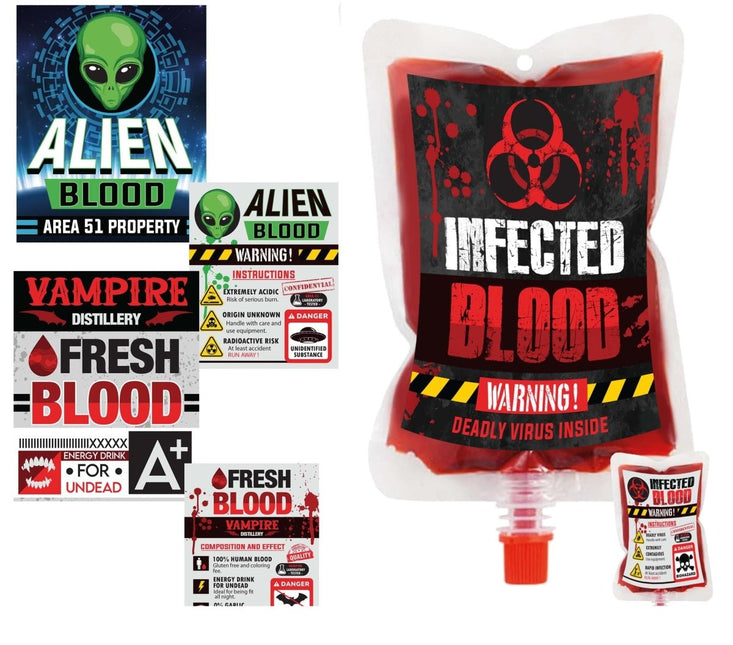 Halloween Infuuszak 200ml 4st - Partywinkel - 8434077269039