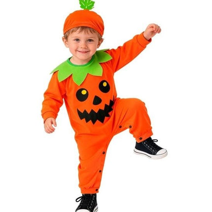 Halloween Jumpsuit Baby Pompoen 2 delig van Widmann koop je bij Partywinkel