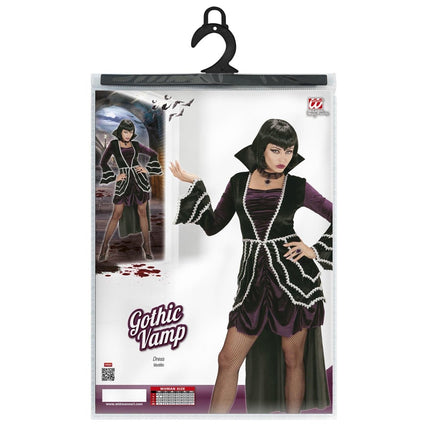 Halloween Jurk Dames Gothic Vampier van Widmann koop je bij Partywinkel