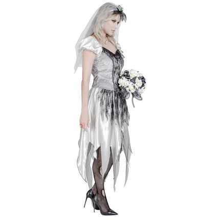 Halloween Jurk Dames Spook Bruid van Widmann koop je bij Partywinkel
