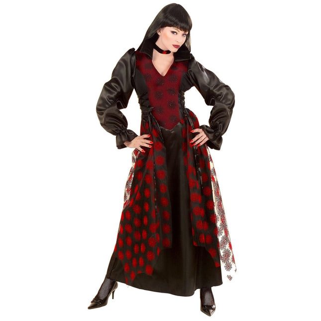 Halloween Jurk Dames Victoriaanse Vampier van Widmann koop je bij Partywinkel