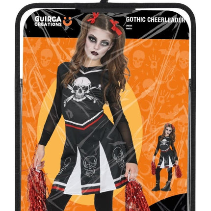 Halloween Jurk Meisje Gothic Cheerleader van Fiestas Guirca koop je bij Partywinkel