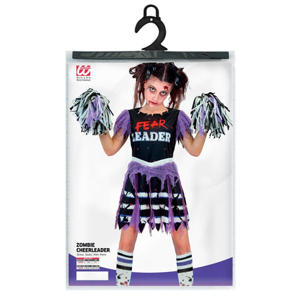 Halloween Jurk Meisje Zombie Cheerleader 5 delig van Widmann koop je bij Partywinkel