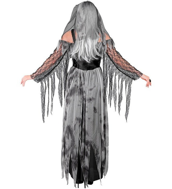 Halloween Jurk Zwart Bruid 2 delig van Widmann koop je bij Partywinkel