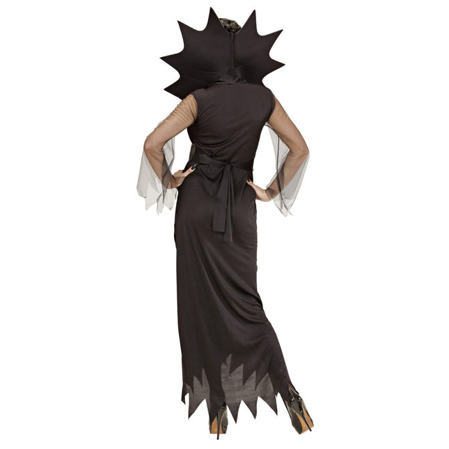 Halloween Jurk Zwart Dames Spider Lady van Widmann koop je bij Partywinkel