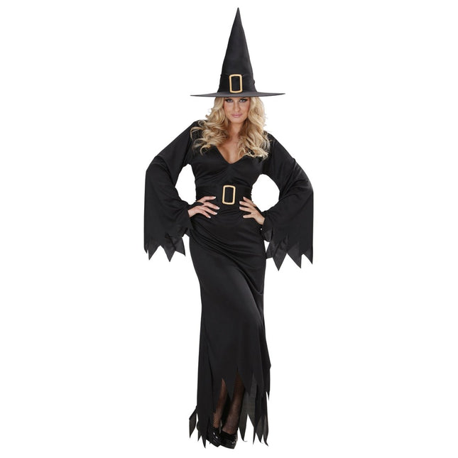 Halloween Jurk Zwart Heks van Widmann koop je bij Partywinkel