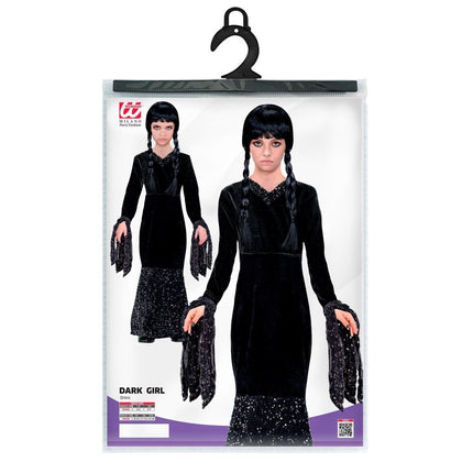 Halloween Jurk Zwart Meisje Lang van Widmann koop je bij Partywinkel