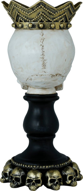 Halloween Kaarsenhouder Schedel 25cm van Fiestas Guirca koop je bij Partywinkel