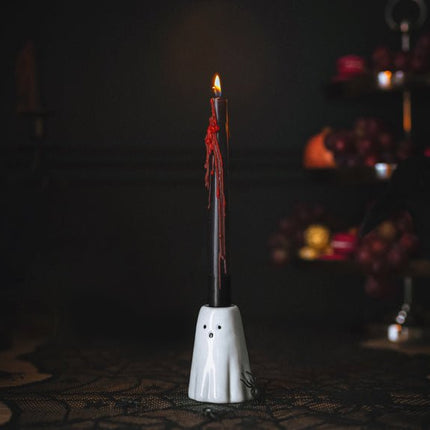 Halloween Kaarsenhouder Spook 8cm 6st - Partywinkel - 5904555044883