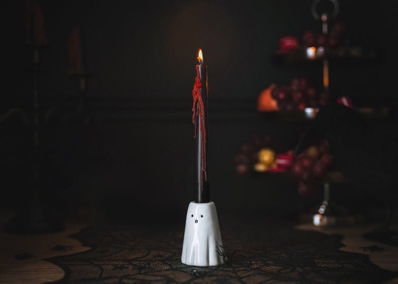 Halloween Kaarsenhouder Spook 8cm 6st - Partywinkel - 5904555044883