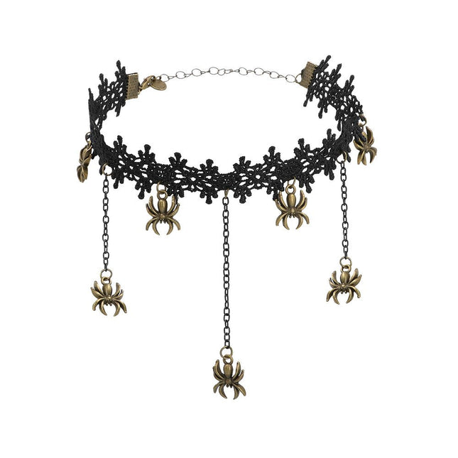 Halloween Ketting Choker Spin van Boland koop je bij Partywinkel