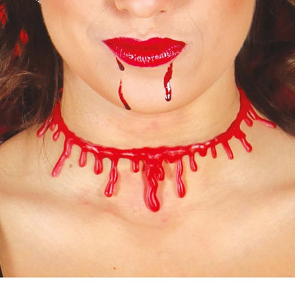 Halloween Ketting Doorgesneden Keel van Fiestas Guirca koop je bij Partywinkel