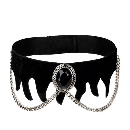 Halloween Ketting Fluweel Met Edelsteen van Widmann koop je bij Partywinkel