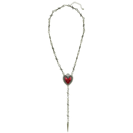 Halloween Ketting Hart En Prikkeldraad van Widmann koop je bij Partywinkel