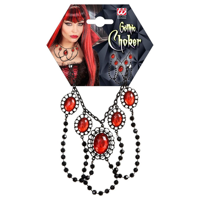 Halloween Ketting Met Stenen van Widmann koop je bij Partywinkel