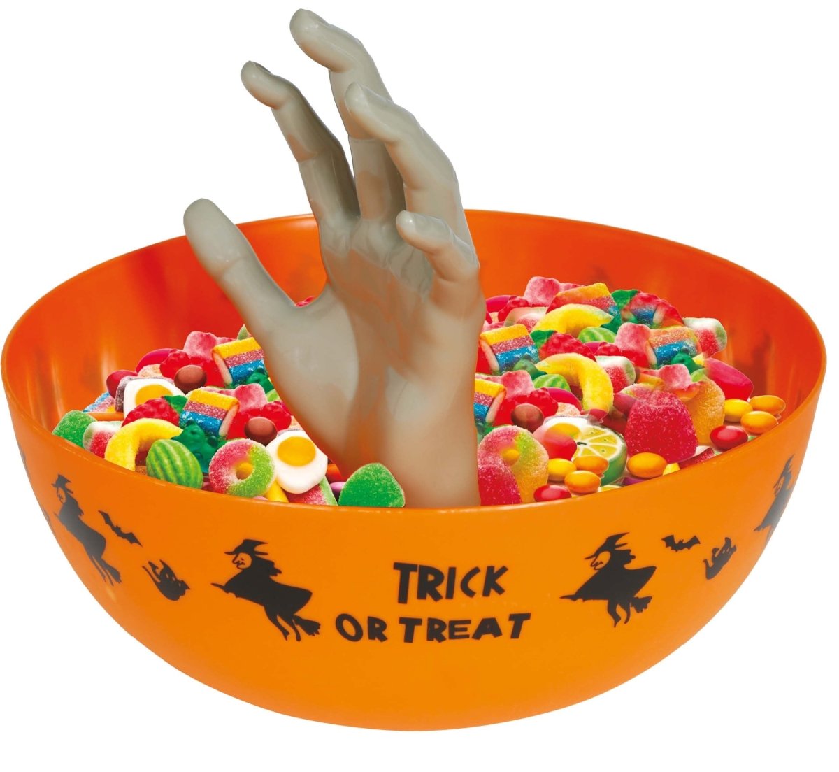 Halloween Schale mit Hand 25cm – Partywinkel