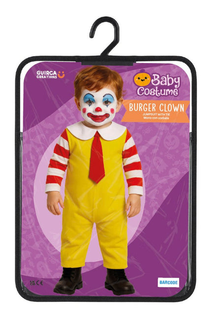 Halloween Kostuum Baby Mac Donalds Clown van Fiestas Guirca koop je bij Partywinkel