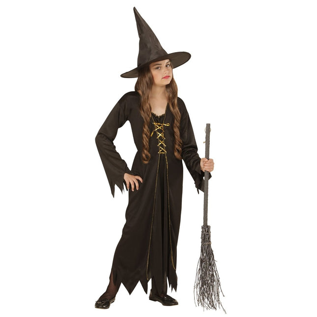 Halloween Kostuum Bruin Kind Heks van Widmann koop je bij Partywinkel