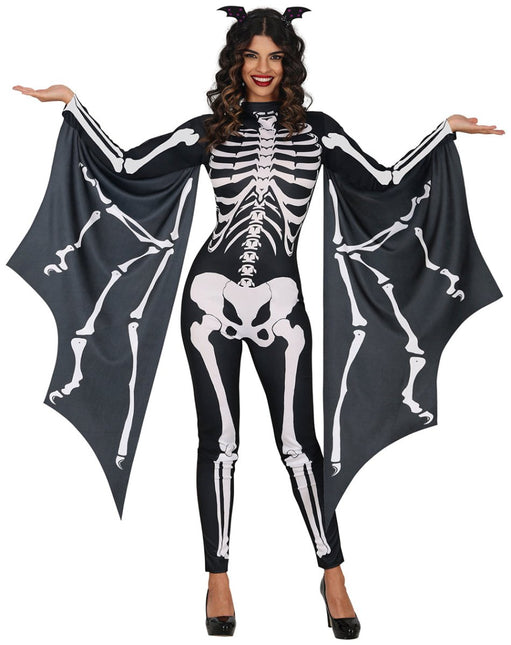 Halloween Kostuum Dames Vleermuis Skelet van Fiestas Guirca koop je bij Partywinkel