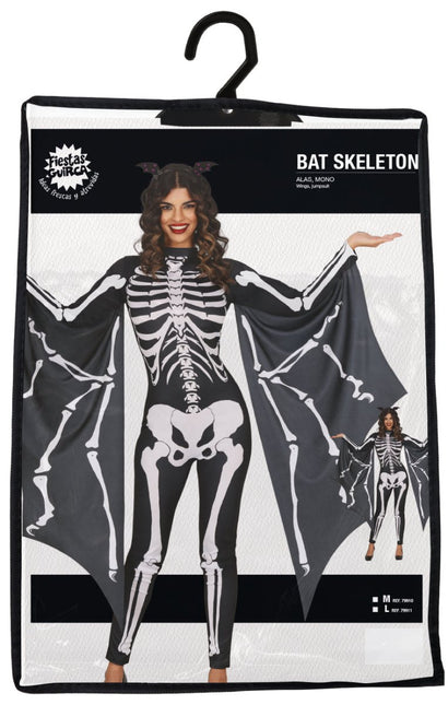 Halloween Kostuum Dames Vleermuis Skelet van Fiestas Guirca koop je bij Partywinkel