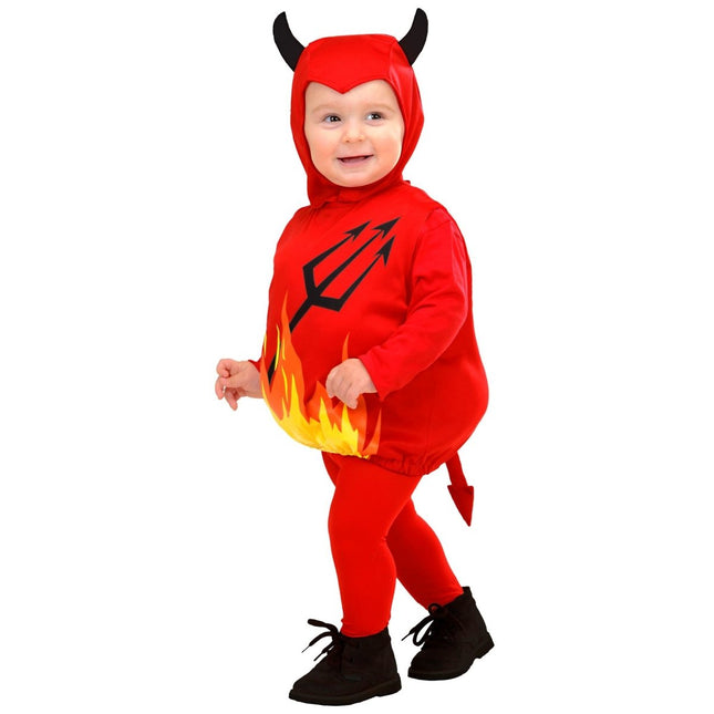 Halloween Kostuum Geel Baby Duivel van Widmann koop je bij Partywinkel