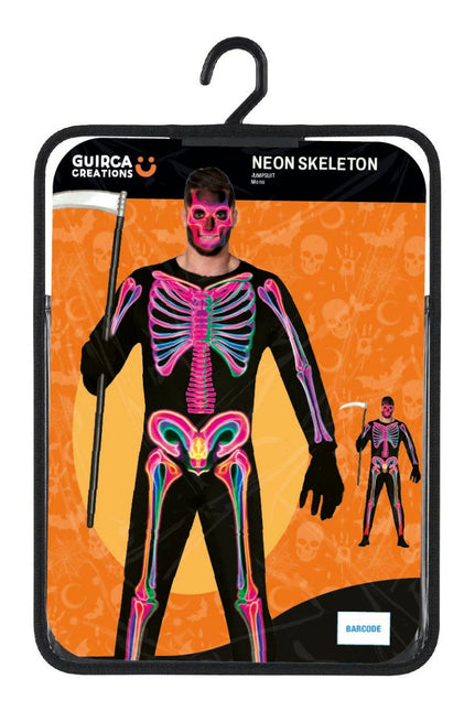 Halloween Kostuum Heren Neon Skelet van Fiestas Guirca koop je bij Partywinkel