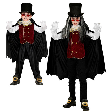Halloween Kostuum Kind Vampier 4 delig van Widmann koop je bij Partywinkel