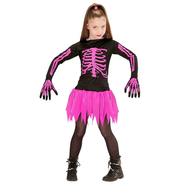 Halloween Kostuum Meisje Balerina Skelet van Widmann koop je bij Partywinkel