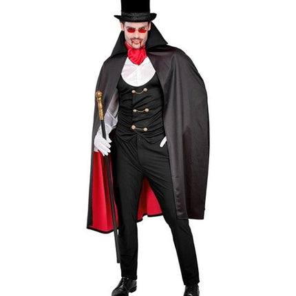 Halloween Kostuum Rood Zwart Vampier 4 delig van Widmann koop je bij Partywinkel