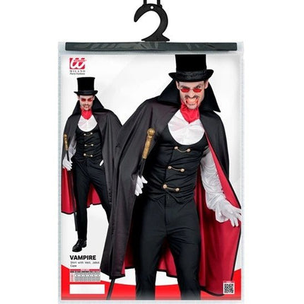 Halloween Kostuum Rood Zwart Vampier 4 delig van Widmann koop je bij Partywinkel
