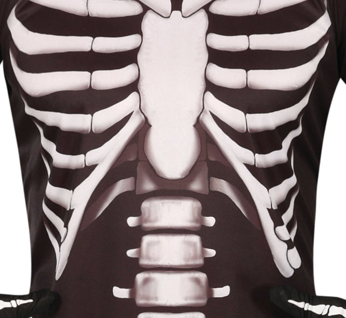 Halloween Kostuum Zwart Wit Skelet 2 delig van Fiestas Guirca koop je bij Partywinkel