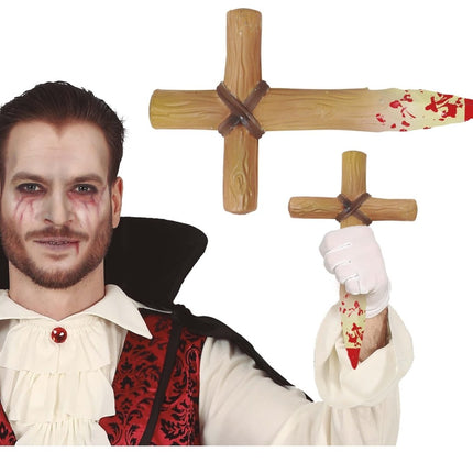 Halloween Kruis Bloed 30cm van Fiestas Guirca koop je bij Partywinkel