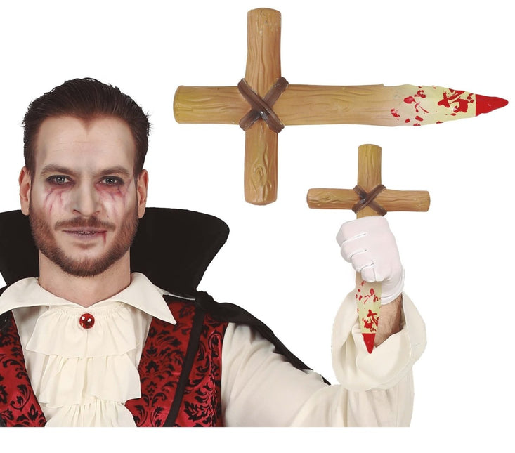 Halloween Kruis Bloed 30cm van Fiestas Guirca koop je bij Partywinkel