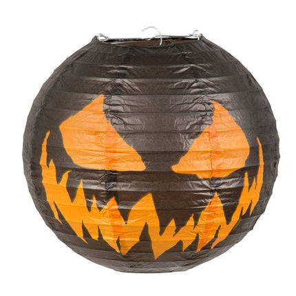 Halloween Lampion Creepy Pumpkin 25cm van Boland koop je bij Partywinkel