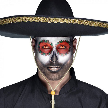 Halloween Maandlenzen Uv Flash Oranje van Boland koop je bij Partywinkel