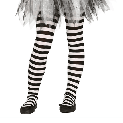Halloween Maillot Kind Zwart Wit Gestreept van Fiestas Guirca koop je bij Partywinkel