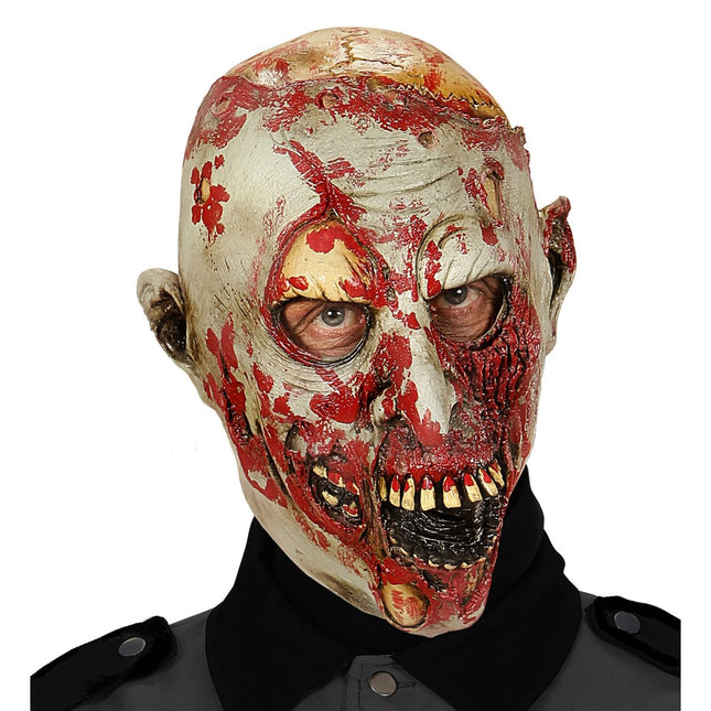 Halloween Masker Bebloede Zombie van Widmann koop je bij Partywinkel