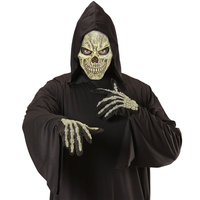 Halloween Masker Beige Schedel van Widmann koop je bij Partywinkel