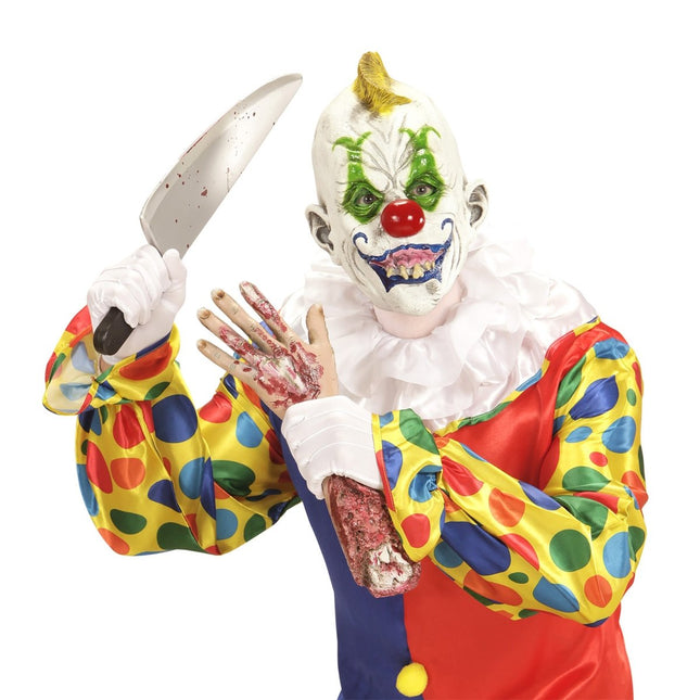 Halloween Masker Gekleurd Gekke Clown van Widmann koop je bij Partywinkel