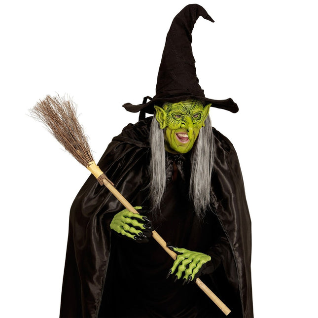 Halloween Masker Groen Heks van Widmann koop je bij Partywinkel