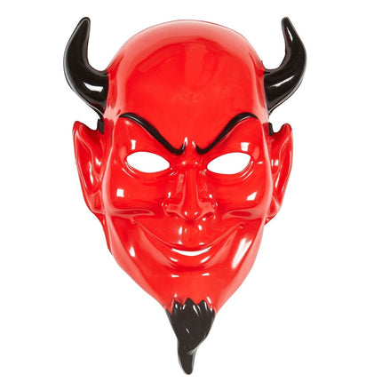 Halloween Masker Rood Zwart Enge Duivel van Widmann koop je bij Partywinkel