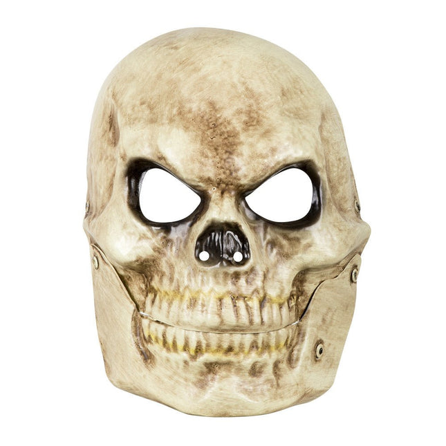 Halloween Masker Schedel Beweegbare Kaak van Boland koop je bij Partywinkel