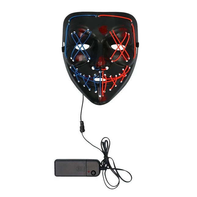 Halloween Masker Smile Led Licht van Boland koop je bij Partywinkel